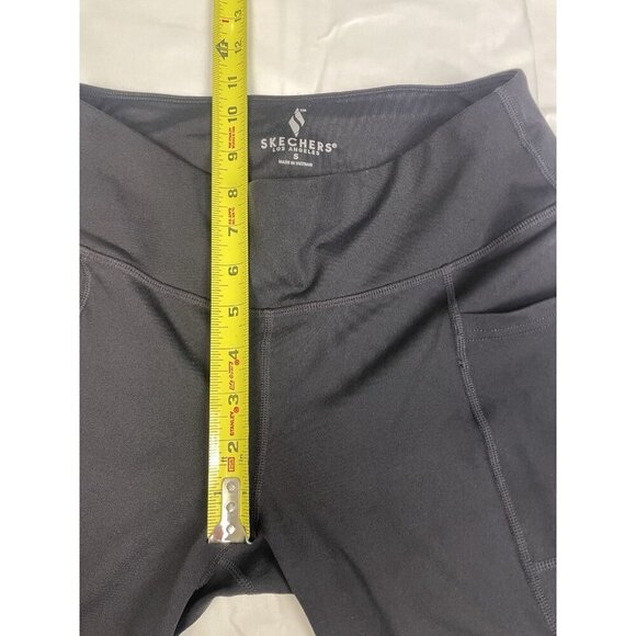Skechers Go Walk Active Stretch Yoga Pants Womens Small Pockets Black Activewear - Picture 3 of 5